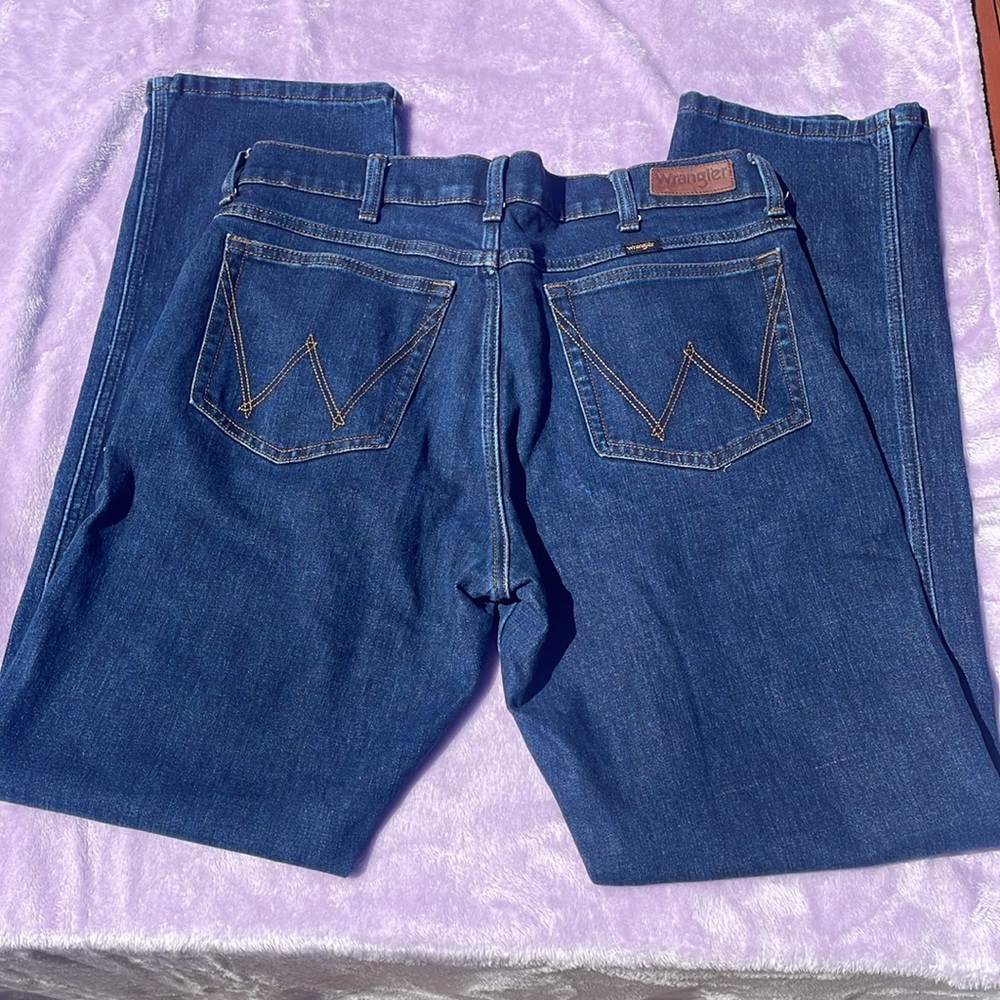Wrangler slim straight / 88- men’s Blue Jeans 32x34 - Picture 7 of 11